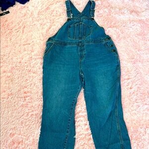 Old Navy Blue Denim Overalls Classic Style